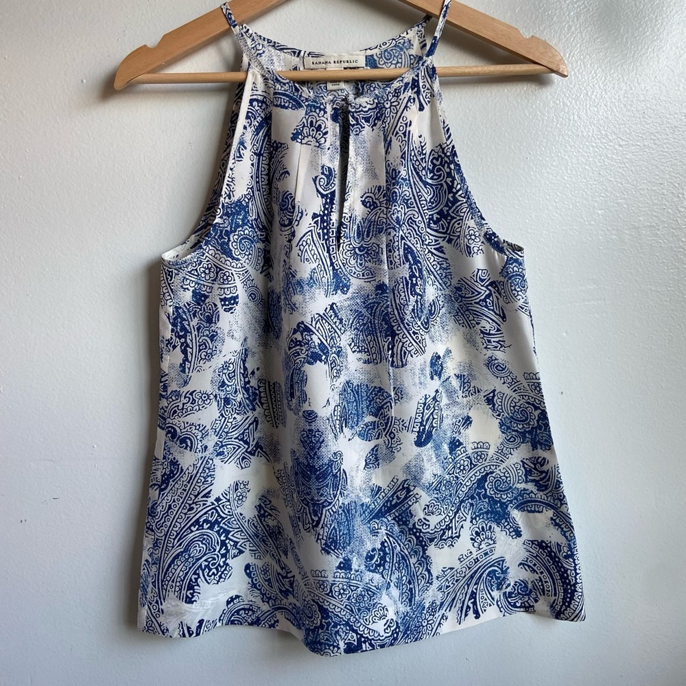 Banana Republic Paisley Sleeveless Top